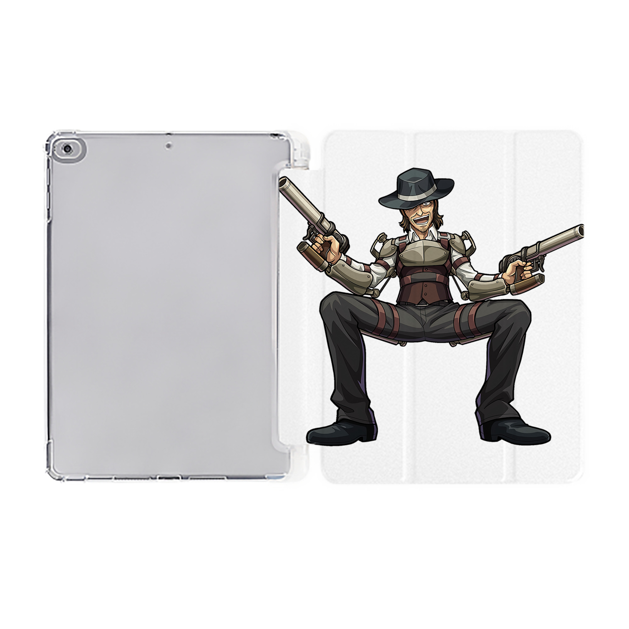 （画像用） 進撃の巨人 ケニー·アッカーマン Attack on Titan Kenny Ackerman IPad ケース ペン収納付き 三つ折りスタンド PUレザー×シリコン 対応機種9.5/10.5/10.9インチ